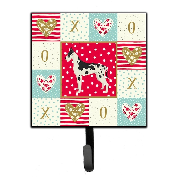 Carolines Treasures 4.25 x 1 x 7 in. Great Dane Love Leash or Key Holder CK5932SH4 - main